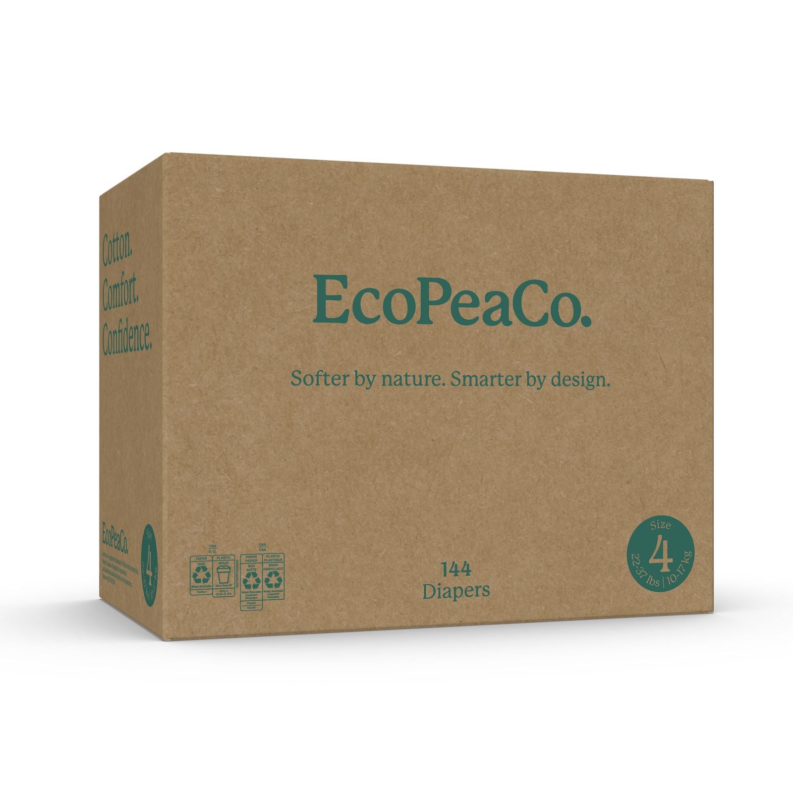 Cotton Enhanced Diapers - Box (NEW)