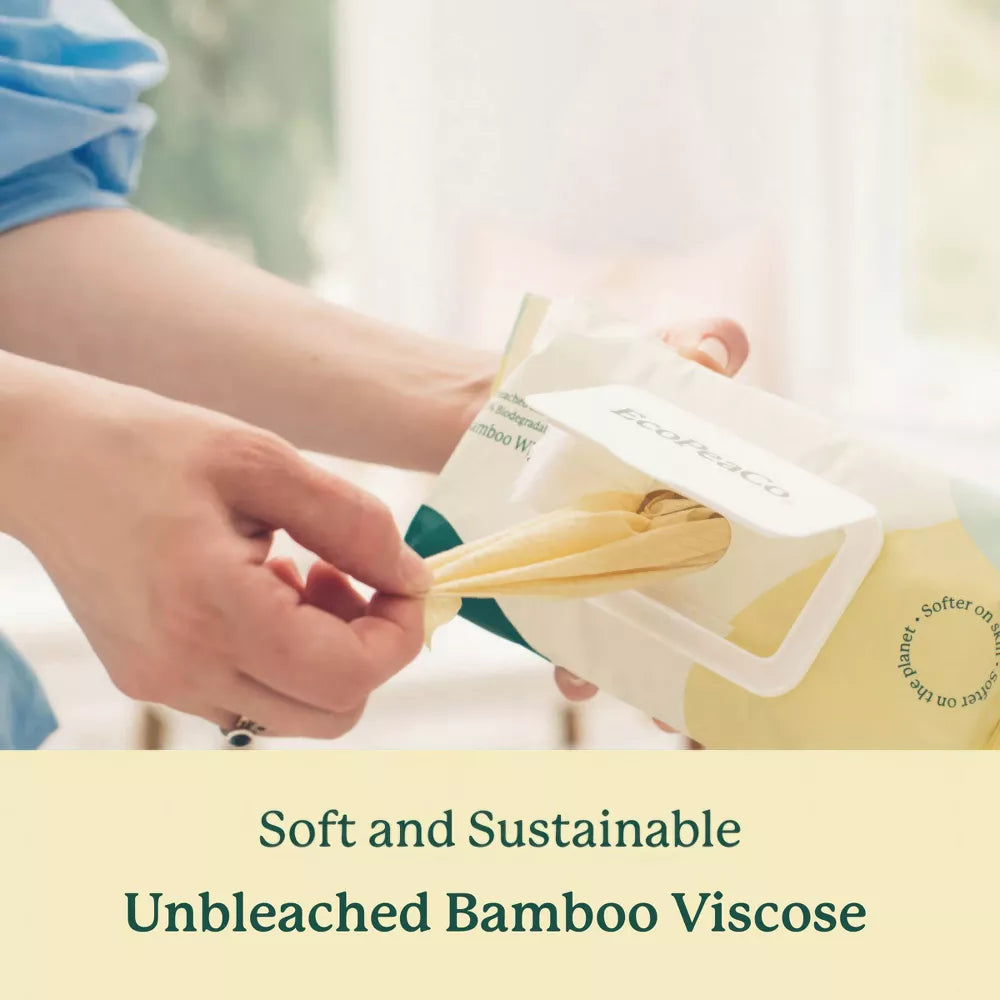 Box of Unbleached Bamboo Baby Wipes