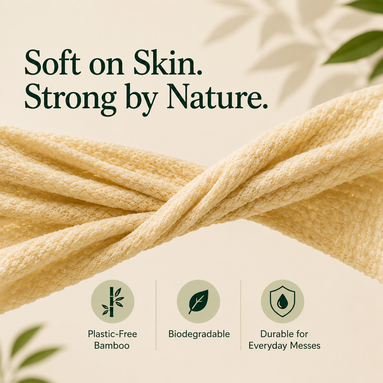 Unbleached Bamboo Baby Wipes