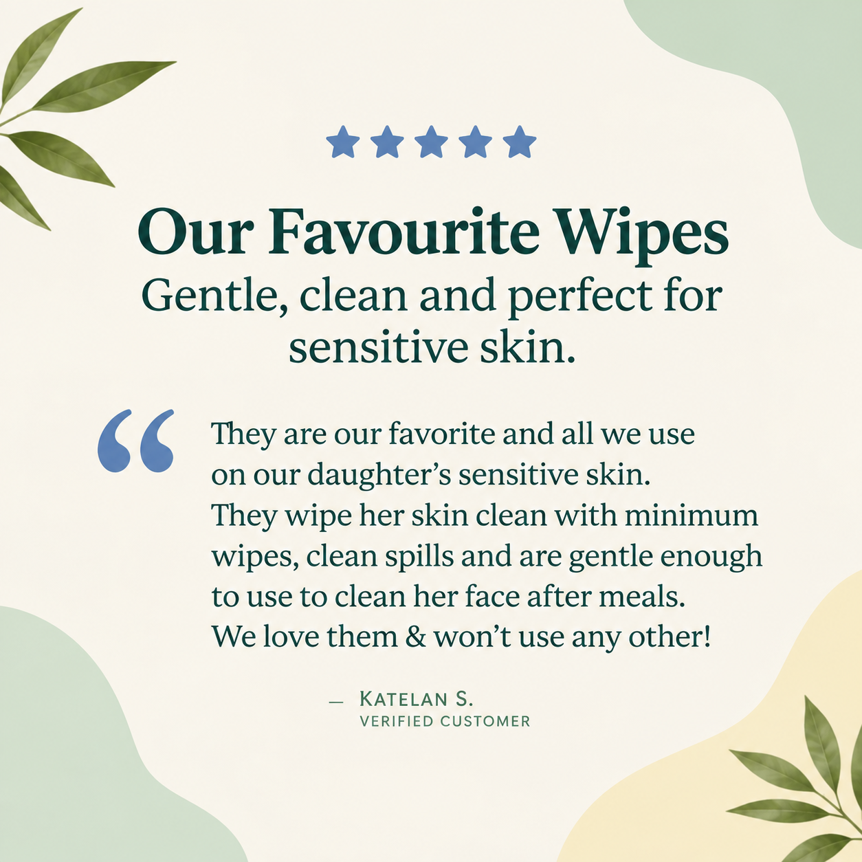 Unbleached Bamboo Baby Wipes