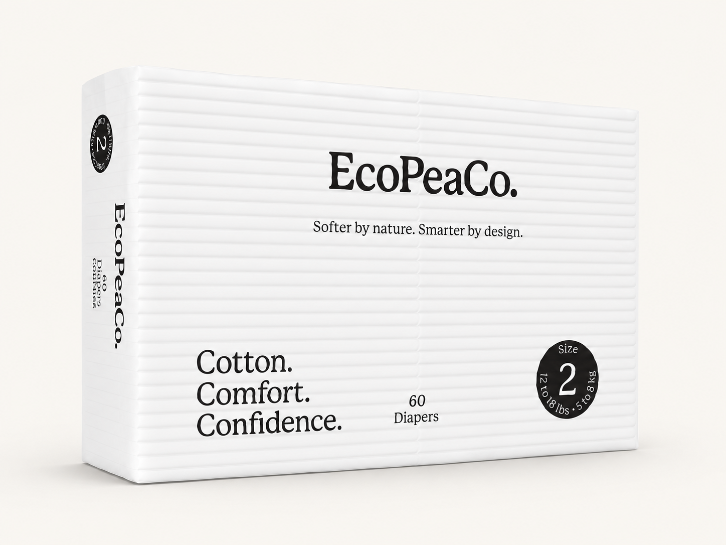 Cotton Enhanced Diapers - Pack  (NEW)