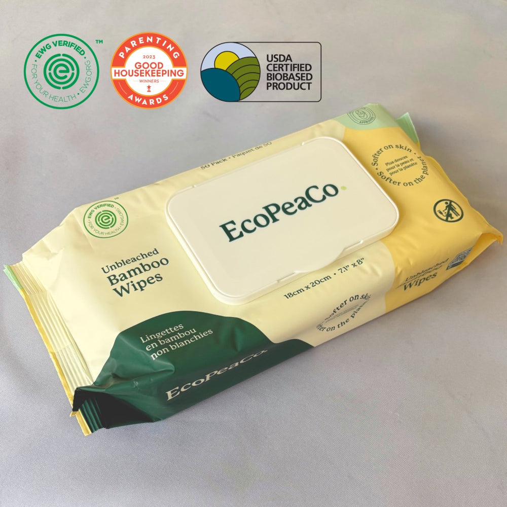 Box of Unbleached Bamboo Baby Wipes